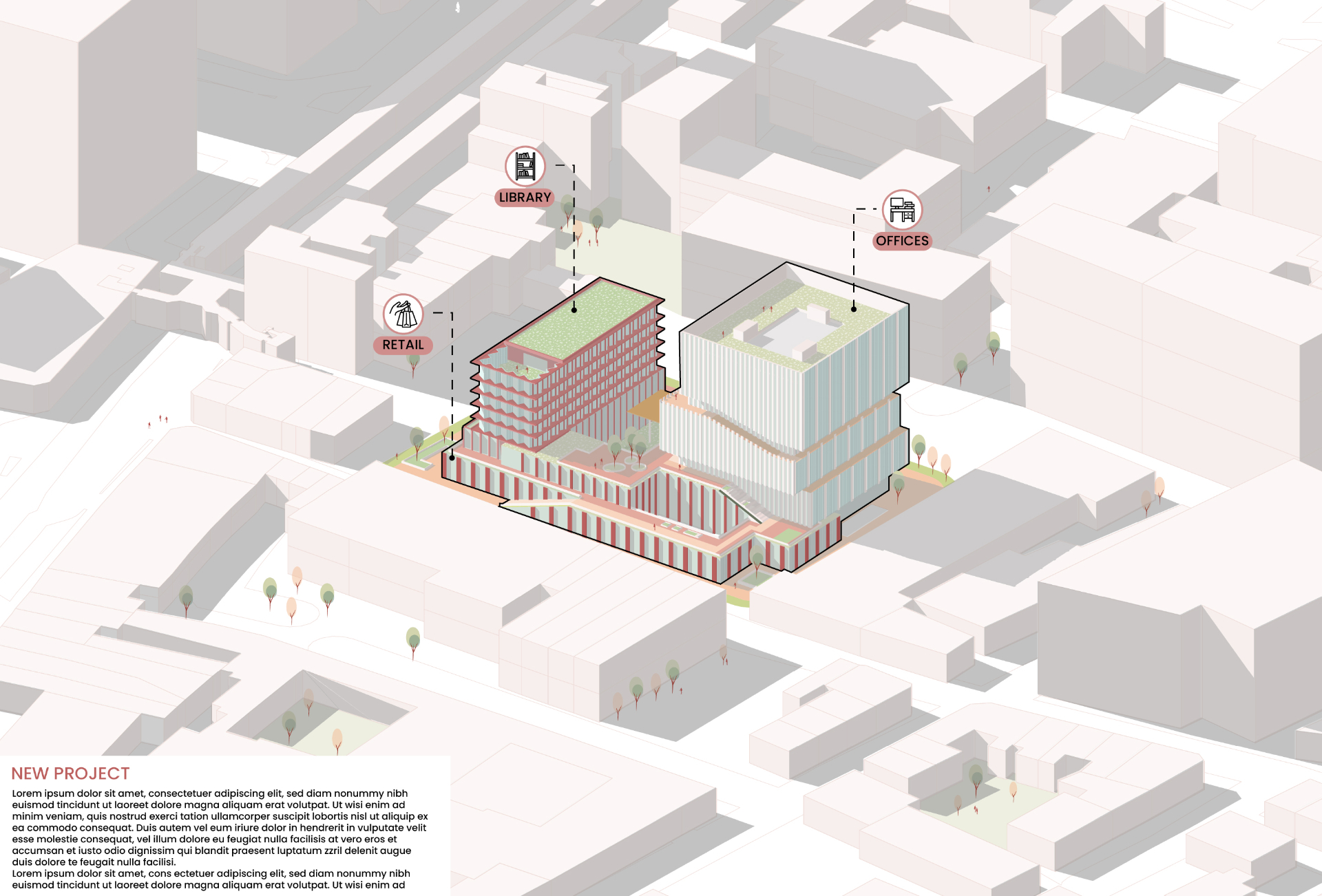 Mixed-Use Massing — student output